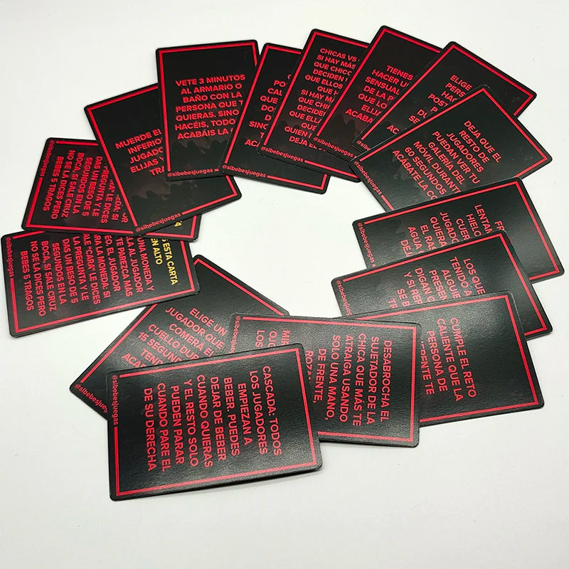 Si Bebes Juegas, Cartas
