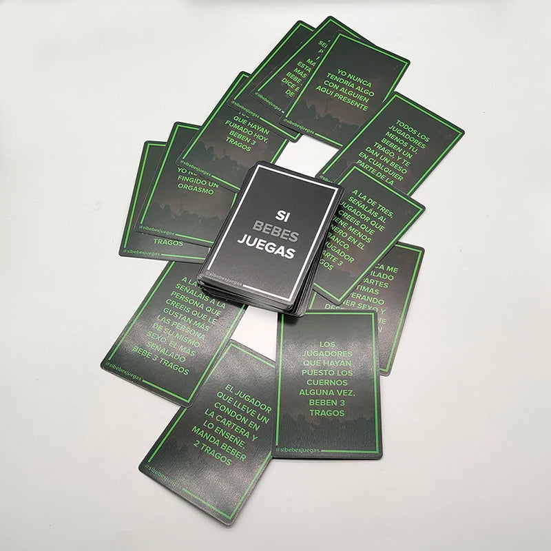 Si Bebes Juegas, Cartas